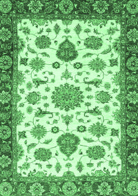 Oriental Emerald Green Traditional Rug, abs3105emgrn