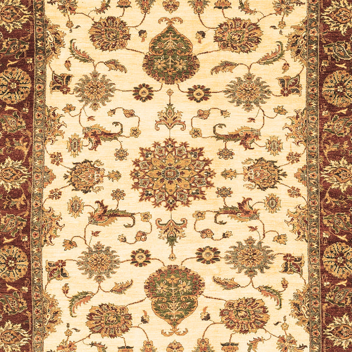 Machine Washable Oriental Brown Traditional Rug, wshabs3105brn