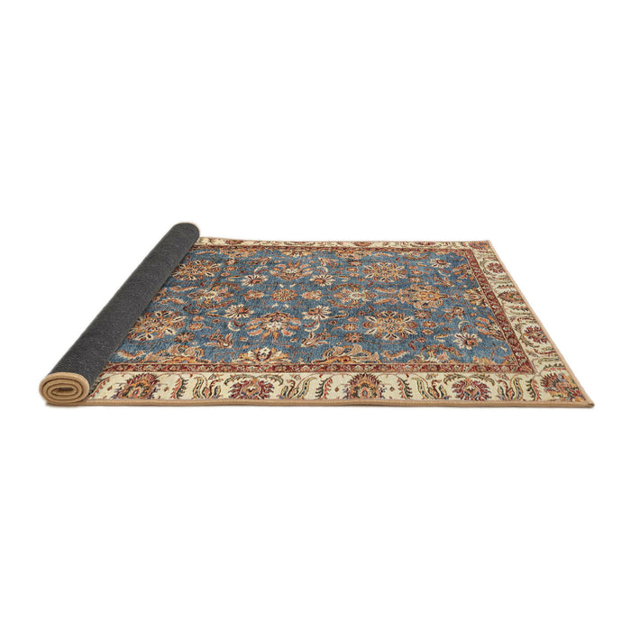 Sideview of Abstract Tan Brown Modern Rug, abs3106