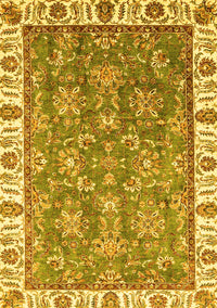 Abstract Yellow Modern Rug, abs3106yw