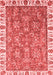 Abstract Red Modern Area Rugs