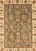 Machine Washable Abstract Brown Modern Rug, wshabs3106brn