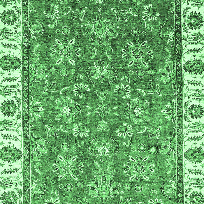 Machine Washable Abstract Emerald Green Modern Area Rugs, wshabs3106emgrn