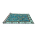 Sideview of Machine Washable Abstract Light Blue Modern Rug, wshabs3106lblu