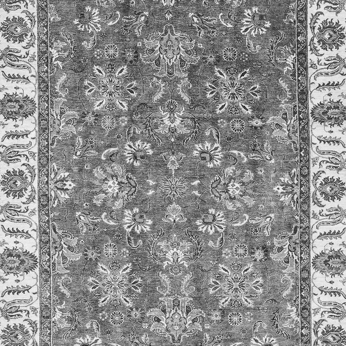 Machine Washable Abstract Gray Modern Rug, wshabs3106gry