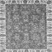 Square Machine Washable Abstract Gray Modern Rug, wshabs3106gry