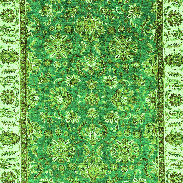 Machine Washable Abstract Green Modern Area Rugs, wshabs3106grn