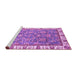 Sideview of Machine Washable Abstract Purple Modern Area Rugs, wshabs3106pur