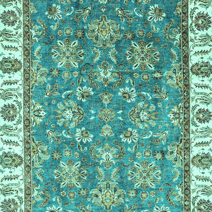 Machine Washable Abstract Turquoise Modern Area Rugs, wshabs3106turq