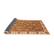 Sideview of Abstract Orange Modern Rug, abs3106org