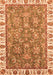 Abstract Orange Modern Rug, abs3106org