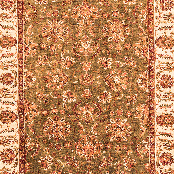 Machine Washable Abstract Orange Modern Area Rugs, wshabs3106org