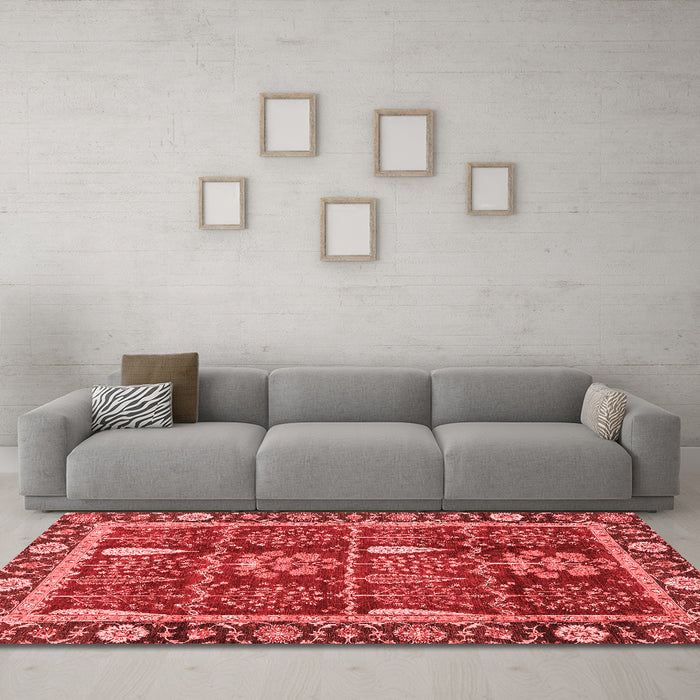 Traditional Red Washable Rugs