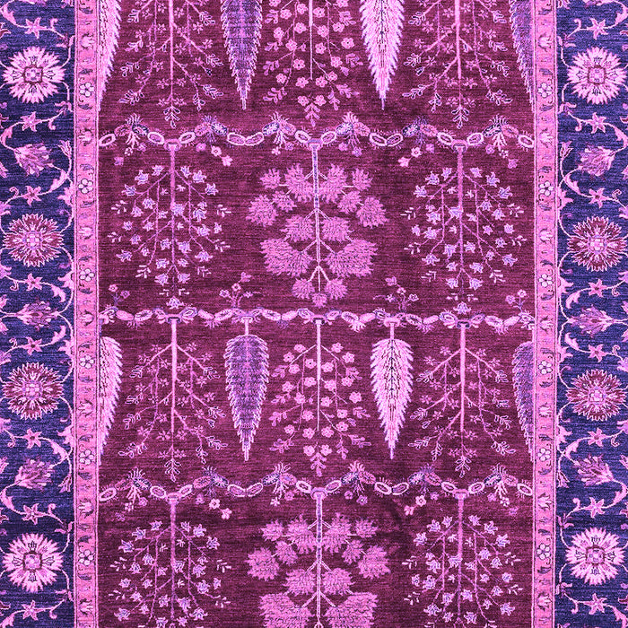 Machine Washable Oriental Purple Traditional Area Rugs, wshabs3107pur