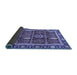 Sideview of Oriental Blue Traditional Rug, abs3107blu