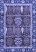 Machine Washable Oriental Blue Traditional Rug, wshabs3107blu