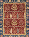 Abstract Red Oriental Rug, abs3107