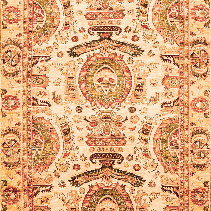 Machine Washable Abstract Orange Modern Area Rugs, wshabs3108org