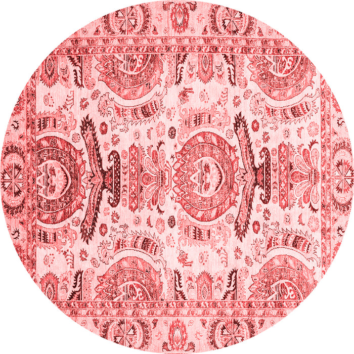 Machine Washable Abstract Red Modern Rug, wshabs3108red