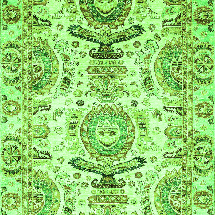 Machine Washable Abstract Green Modern Area Rugs, wshabs3108grn