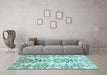 Machine Washable Abstract Light Blue Modern Rug in a Living Room, wshabs3108lblu