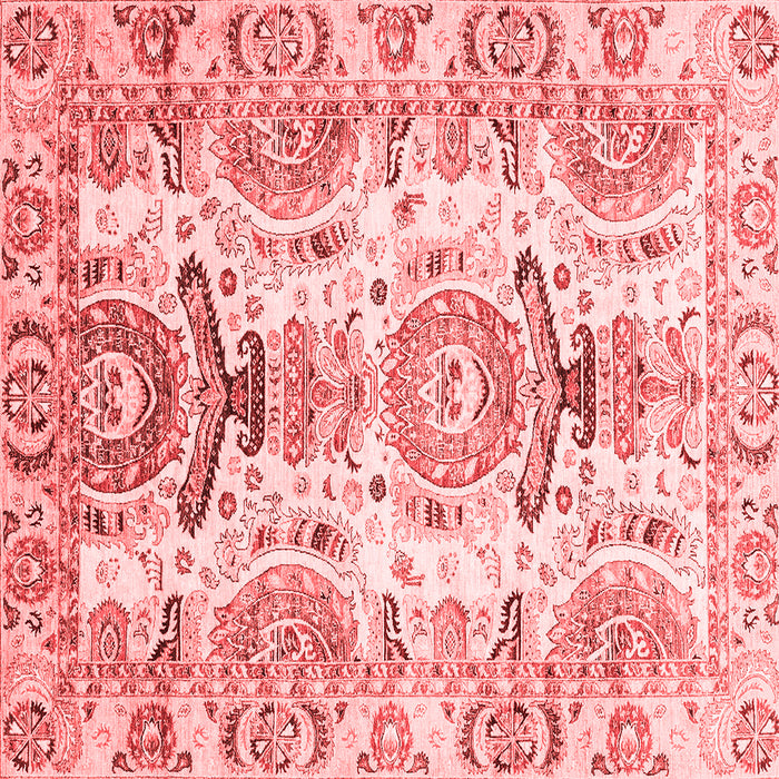 Machine Washable Abstract Red Modern Rug, wshabs3108red