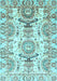 Abstract Light Blue Modern Rug, abs3108lblu