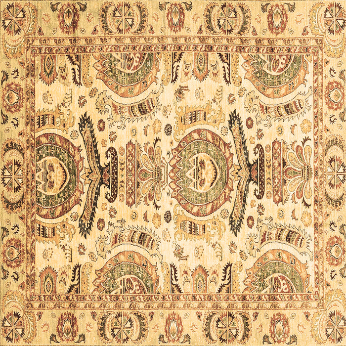 Square Machine Washable Abstract Brown Modern Rug, wshabs3108brn