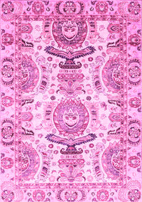 Abstract Pink Modern Rug, abs3108pnk