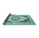 Sideview of Abstract Light Blue Modern Rug, abs3109lblu