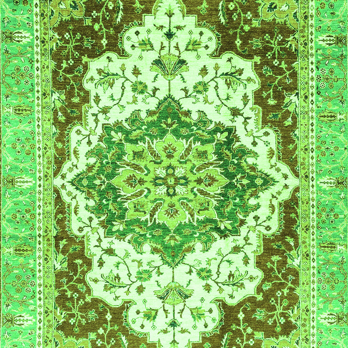 Machine Washable Abstract Green Modern Area Rugs, wshabs3109grn