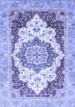 Abstract Blue Modern Rug, abs3109blu