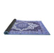 Sideview of Abstract Blue Modern Rug, abs3109blu