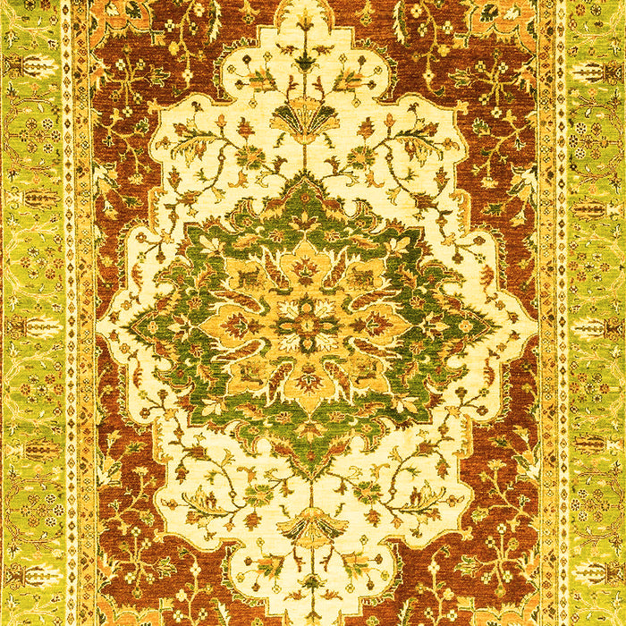 Abstract Yellow Modern Rug, abs3109yw