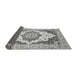 Sideview of Abstract Gray Modern Rug, abs3109gry