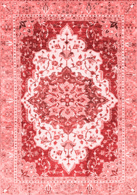 Abstract Red Modern Rug, abs3109red