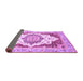 Sideview of Abstract Purple Modern Rug, abs3109pur