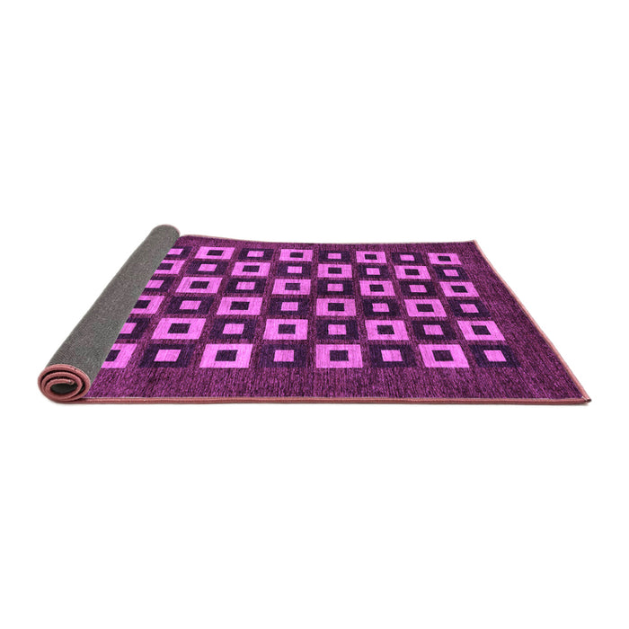 Sideview of Checkered Purple Modern Rug, abs310pur