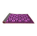 Sideview of Checkered Purple Modern Rug, abs310pur