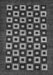Machine Washable Checkered Gray Modern Rug, wshabs310gry
