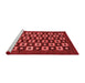 Modern Red Washable Rugs