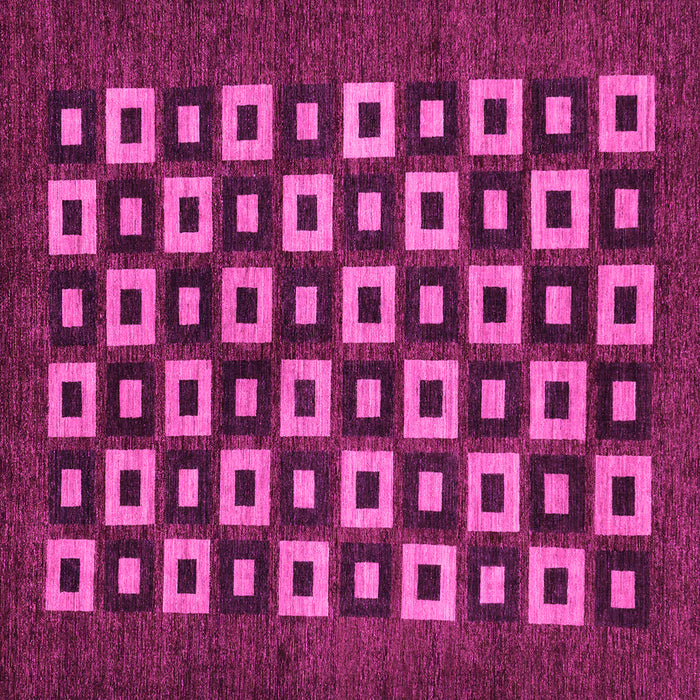Square Checkered Pink Modern Rug, abs310pnk