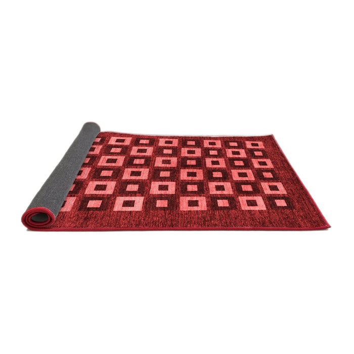 Checkered Red Modern Area Rugs