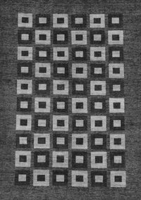 Checkered Gray Modern Rug, abs310gry