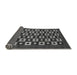 Sideview of Checkered Gray Modern Rug, abs310gry