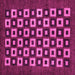 Square Machine Washable Checkered Pink Modern Rug, wshabs310pnk