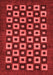 Checkered Red Modern Area Rugs