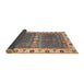 Sideview of Abstract Brown Oriental Rug, abs3110