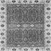 Square Machine Washable Oriental Gray Traditional Rug, wshabs3110gry