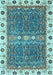 Oriental Light Blue Traditional Rug, abs3110lblu